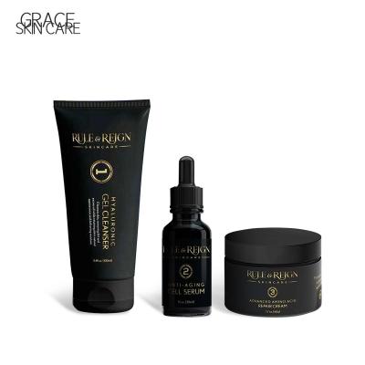 China Private Label Custom Mens Skin Care Set Anti Aging Moisturizing High End Body Oil Balance Mens Hydration Facial Set Skin Care for sale