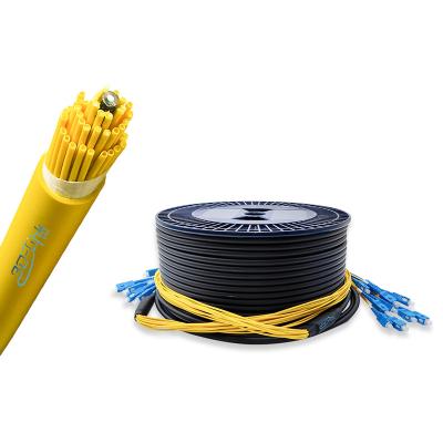 China FTTX Network Fiber Optic Breakout Cable Multi-tube Indoor Type SM 2/4/6/8/16/32/64/72/96 Core G652D/G657A1/G657A2/G657B3/G655/ 128/144/288 for sale