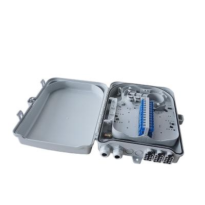 China FTTX Manufacturer Wholesales OEM Hot Sale Waterproof IP65 24 Cores Fiber FTTH Left Optic Node Box Tray Outlet CTO Termination Box for sale