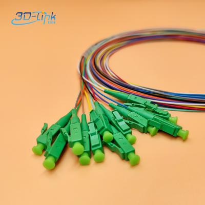 China LC APC 2M Loose Tube Picking Connector G657A1 LSZH Singlemode Simplex Braid 0.9mm With Bag Free Sample Poly Braid for sale