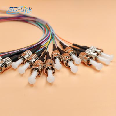 China Sc UPC G657A1 LSZH Braid 0.9mm 1M White Jacket Tight Singlemode Simplex Buffer Use In FTTH Box Braid for sale