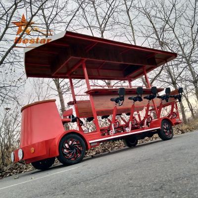 China Brewery steel beer bike pedibus sale tour local city park pedal bus party bike cycle boat tours on sale for sale