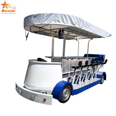 China Bar bicycle wedding electric car steel tourist companies pedal bar for sale