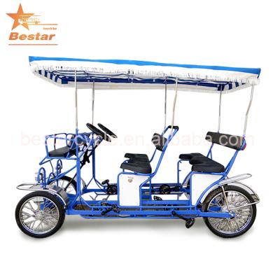 China Tour 4 Wheel Aluminum Park Surrey Sightseeing Tour Surrey Bike Cycling Sale for sale