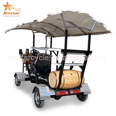 China Steel Party Bike Tours Pedal Hopper 7 Passenger Beer Bike Bar Crawler Business for sale