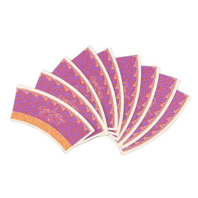 China Recycled Materials Raw Material For Making Paper Cup PE Coated Printed Paper Cup Fan for sale