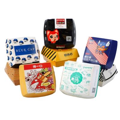 China fold food grade paper burger box/recyclable custom printed burger cartons/box burger packaging for sale