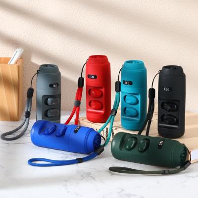 China Phone Function Two-in-one portable mini wireless speaker with earbuds TG806 speaker suitable for running and fitness to relieve anxiety for sale