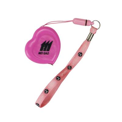 China MEIGAO111 1mx6mm Portable Steel Tape Rose Mini Retractable Steel Tape Measure for sale