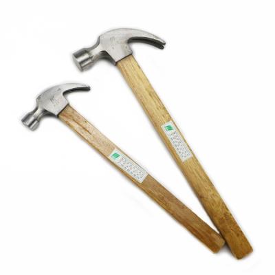 China High Quality Wholesale Percussion Handle Wooden Claw Hammer Claw Hammer With Magnetic for sale