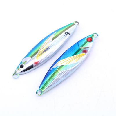 China 2022 Hot Selling HJ009 Hot Selling Metal Lure Saltwater Metal Jig Fishing Lure Slow Baiting Lure for sale