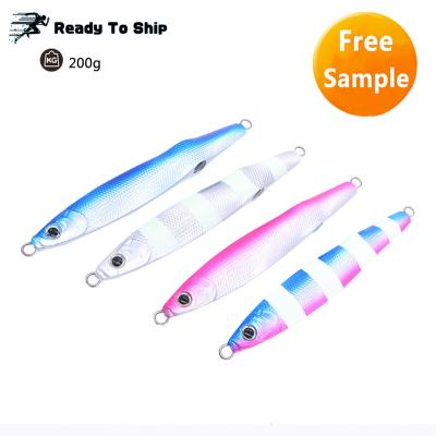 China Hot Sale Free Sample Luminous Effect Model Body Slow Jigging Quick Fishing Lure HJ010 for sale