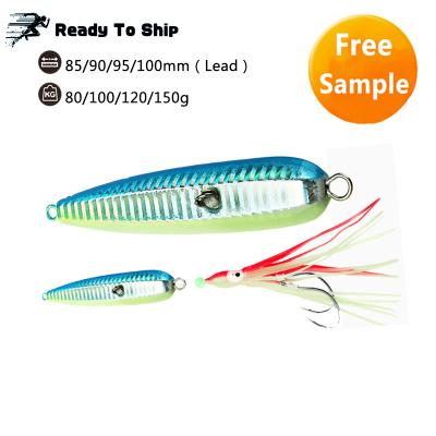 China New Research and Development Hard Saltwater Lure Hooks Luminous Bait Fishing Jig HJ001 for sale