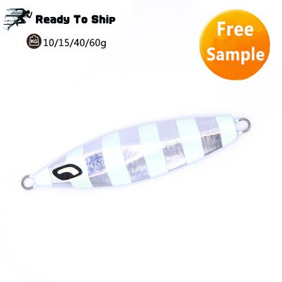 China 2022 Hot Selling Color Luminous Fishing Supplies Japanese Luminous Slow-flip Iron Plate Sea Fishing Advance Lure for sale