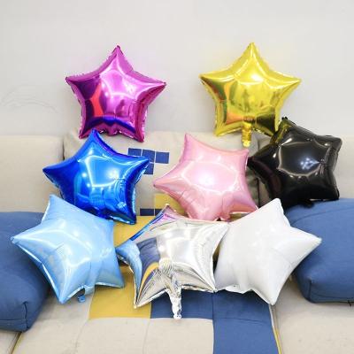 China 18 Inch Foil Star Shape Decoration Helium Balloon Kid Shower Party Balloon Supplier Colorful Star Promotional Toy for sale