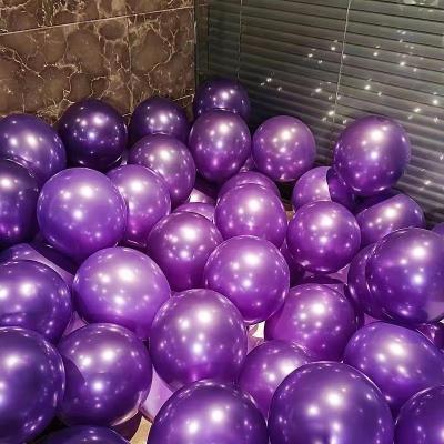 China Promotional Toy Quality Pearl Balloon Balloons 12inch Pearl Latex Balloon Garland Purple Red White Brown Silver Arch For Party Decoration for sale