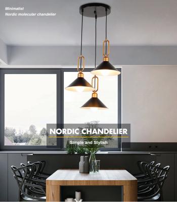 China Modern nordic designer kitchen hanging light home living room modern ceiling iron chandeliers pendant light for sale