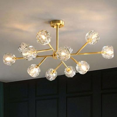 China Modern Modern LED luxury kitchen dining room living room crystal round chandelier luxury chandelier for sale