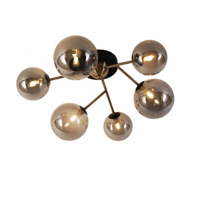 China Modern 6L LED Ceiling Lamp with Clear Glass for Living Room Decoration for sale