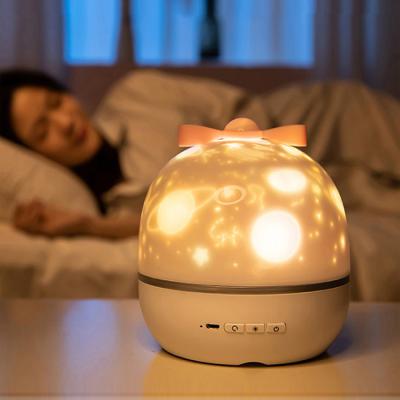 China Modern Hot Selling Kids Room Lantern Slide Projector Music Lantern USB Rechargeable Led Night Light for sale