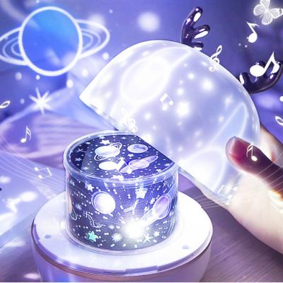 China High Quality Modern LED Night Light Blue-tooth Speaker Children Star Dream Projector Projector Lamp for sale