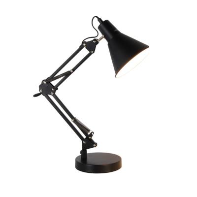 China Contemporary 360 Degree Adjustable Table Lamp Desk Iron Material Swing Arm Trendy Led Desk Lamps for sale