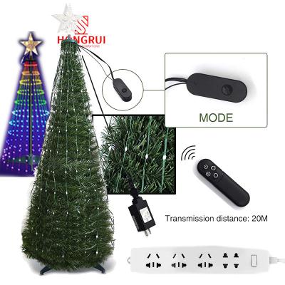 China RGB Pixel RGB Color Changing 18 Micro Modes Plus Multi-Functional Lighting Thin Spool Christmas Tree String Fairy Lights For Decoration for sale