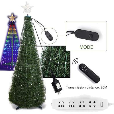 China Outdoor Holiday Decoration Wholesale 1000 Led Bulbs 96smd Covers Long Path Rope Switch Light 4.8m Fairy Heavy Christmas Decor Tree Ready Light for sale