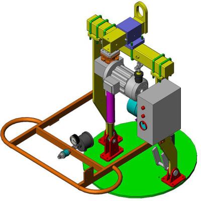 China Material of Construction Shops Aluminum And Steel Reel Suction Lifter for sale