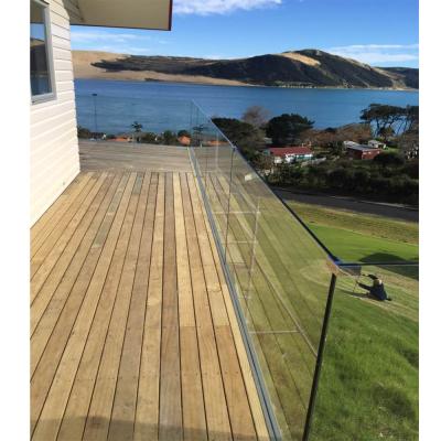 China Modern Glass Balustrade U Channel Stainless Steel U Channel Aluminum Fence Glass Balustrade for sale