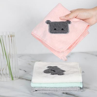 China 80% Polyester Microfiber Kitchen Cleaning Cloth Ultra Thin QUICK DRY Dish Towel for sale