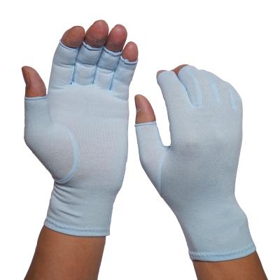 China Custom Nice Color Comfortable Household Work Half Finger Pain Relief Arthritis Gloves for sale