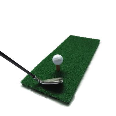 China Golf training aid the 30*60cm high quality mini golf hitting mat with SBR backing for sale