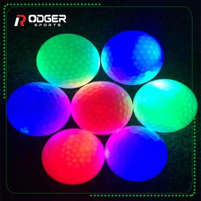 China Golf Night Game Color Changing Led Golf Ball OEM Night Sports Flashing Golf for sale