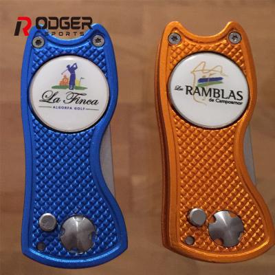 China Durable 2018 Hot Selling Custom Golf Digging Repair Tool With Golf Ball Mark for sale