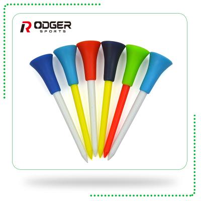 China Wholesale China Golf Sport Plastic Golf Tees, Rubber Cap With Cheap Plastic Golf Tees for sale