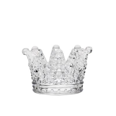 China Cigaretteashtray Personality Crystal Artwork Ashtray Fashion Crown Crystal Glass Ashtray for sale