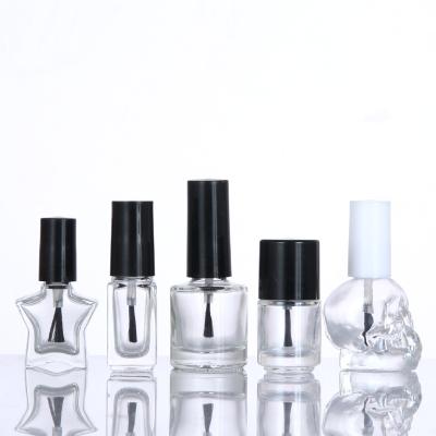 China 10-15ml Cosmetic Empty Nail Polish Gel Polish Bottles With Brush Empty Nail Polish Bottle for sale