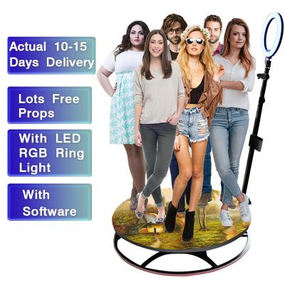 China PI5008 drop shipping guarantee service 360 ​​selfie platform rotation photo booth 360 portable photo booth 68cm/80cm/100cm/115cm for sale