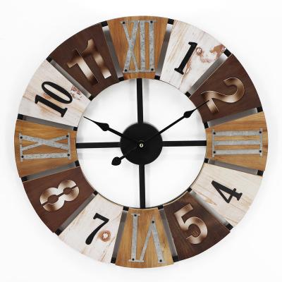 China Retro Style Antique Luxury Living Room Bedroom Numbers Hanging Wall Clock for sale