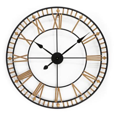 China Rustic Style Retro Style Antique Wooden Clock For Living Room Hotel Restaurant Wall Clock for sale