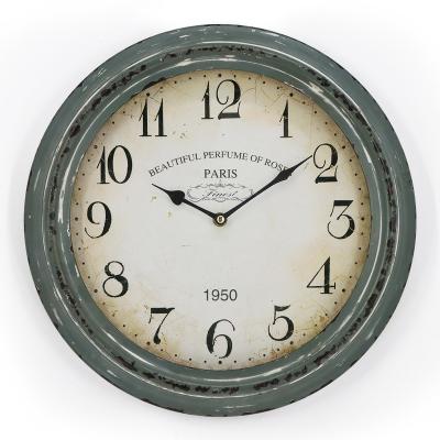 China Retro Vintage Antique Glass Style Analog Wall Clocks for sale