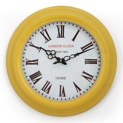 China Antique Vintage Style Large Yellow Metal City of London Wall Clock for sale