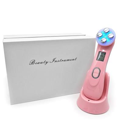 China Blood Vessels Removal Rose In Face Handheld Running Tightening Whitening Equipment Facial RF Skin Lifting Wrinkle Remove Care Device for sale