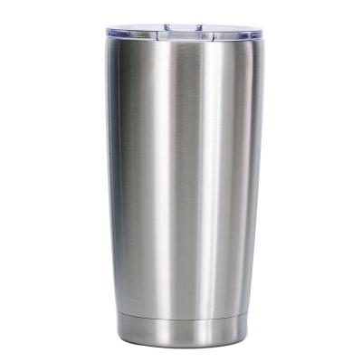 China Viable In Stock 20oz 600ml Multicolor Tumbler Stainless Steel Double Wall Lean Vacuum Insulated Tumbler Cups With Lids for sale