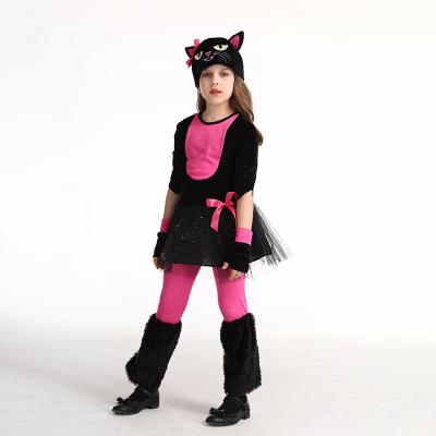 China Manufacturer Fancy Supply Halloween Kids Cat Animal Costume Children's Costume for sale