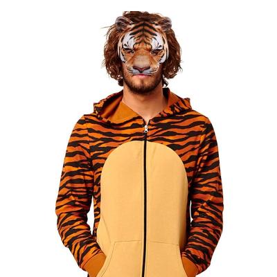 China EVA Manufacturer Supply Halloween Tiger Animal Half Face Mask for sale