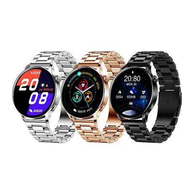 China 2022 Newest MP3 Playback Smart Watch AK37 1.28 Inch Round Full Screen Heart Rate Blood Pressure BT Call Smart Watch AK37 for sale