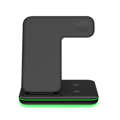 China Smart Watch 2021 New Portable 15W Magnetic 3 in 1 Stand Wireless Imagination Charger Wireless Charger for 12/12 pro Max Pro/12 for sale