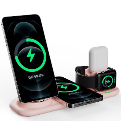 China Newest Smart Watch 6 IN 1 Charger Wireless For Android IOS 10W Wireless Charger for sale